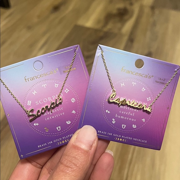 Zodiac Script necklace - Picture 9 of 12